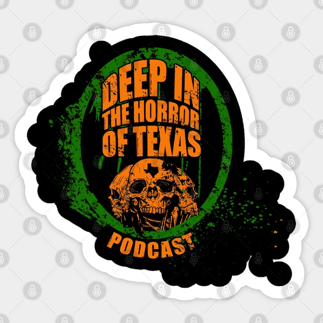 Deep in the Halloween of Texas Sticker by Awesome AG Designs